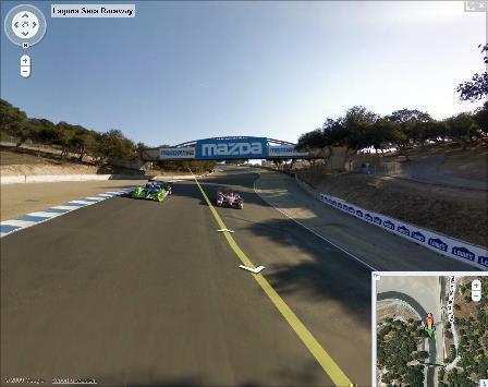 Mazda Raceway Laguna Seca in Google Street View. Foto: Auto-Reporter/Mazda